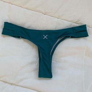 Teal Boutine LA thong bottom